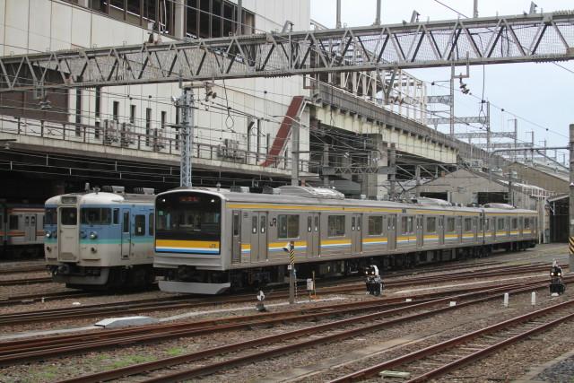 115系 新潟色等 大宮駅構内入れ換え2