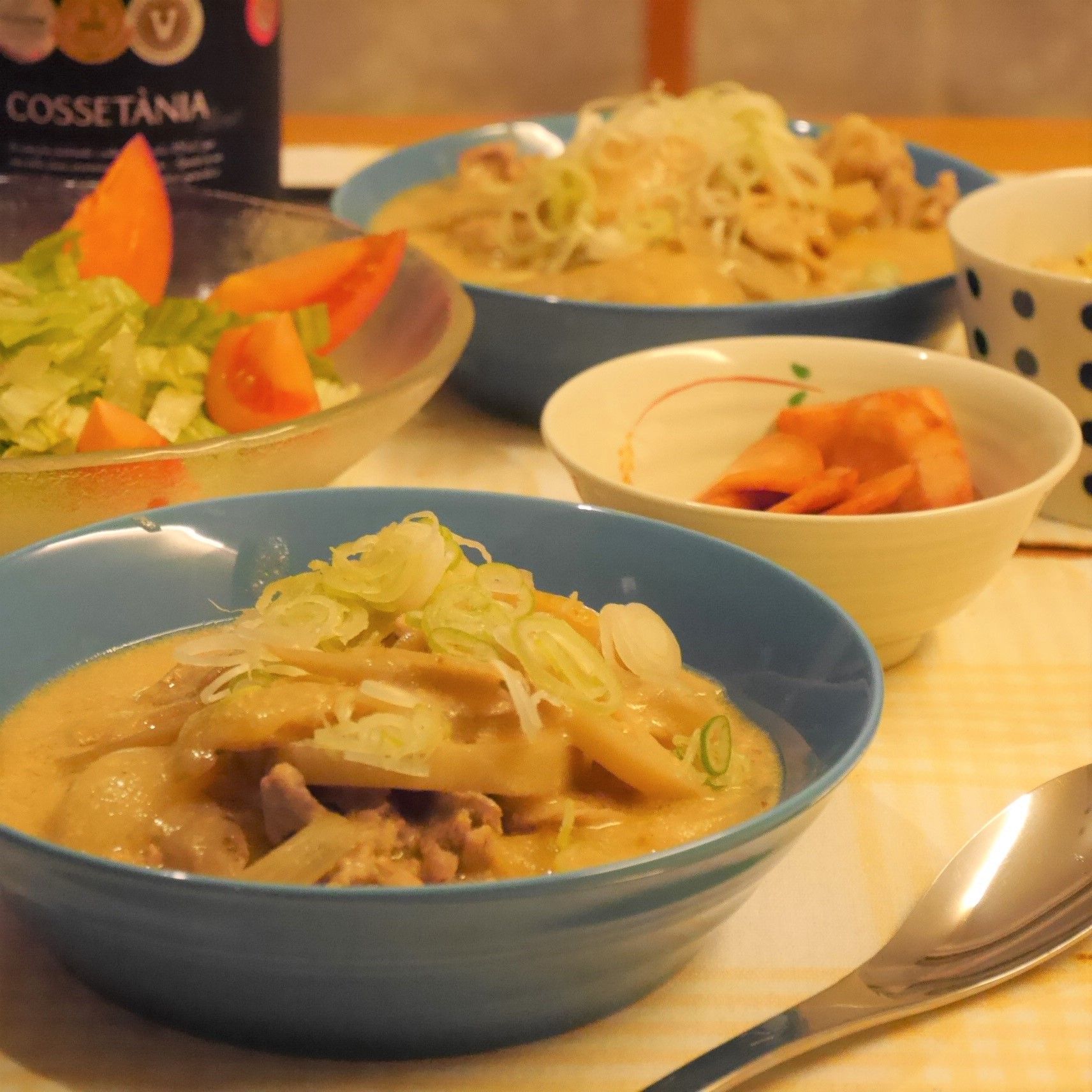 豚バラ肉と根菜の和風クリーム煮_食卓
