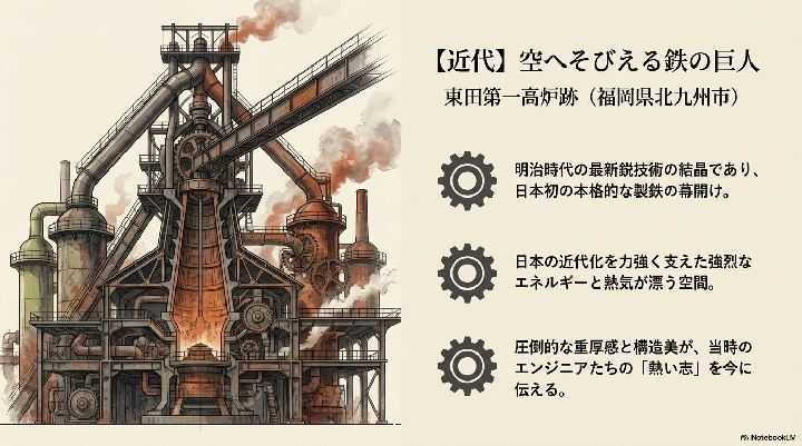 Iさんがイメージした「東田第一高炉跡」