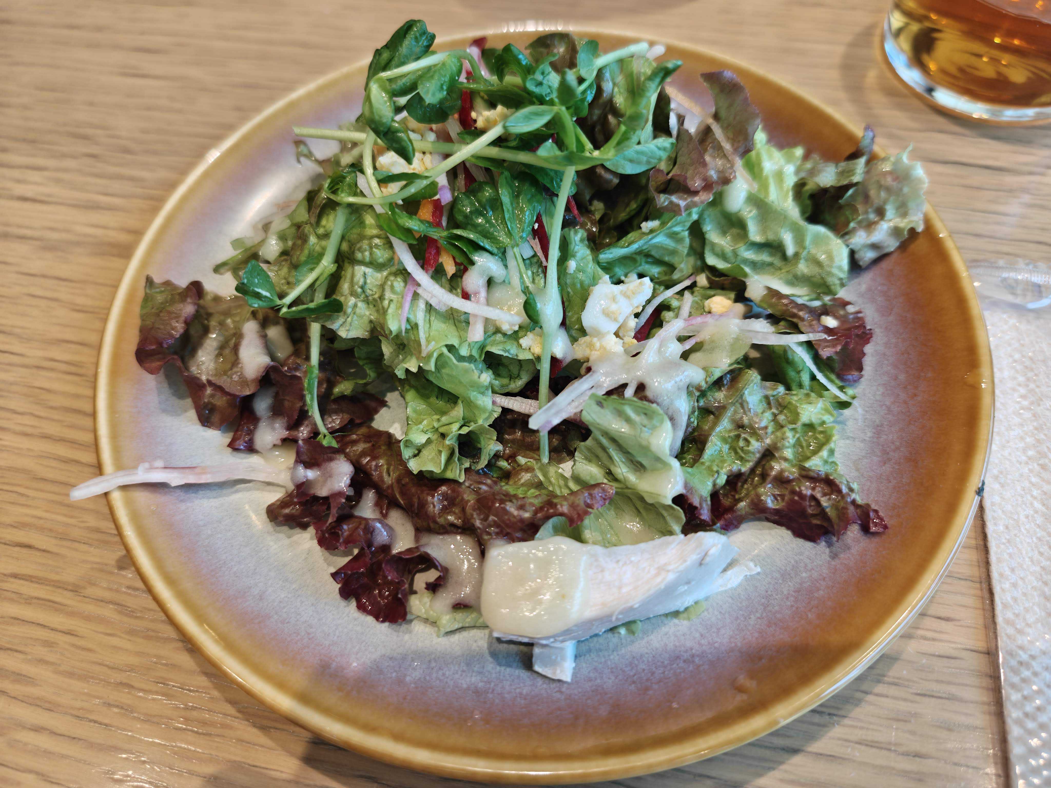 日比谷ランチ　LE PORTIER Par Aux Delices de dodine Toranomon　ランチのサラダ