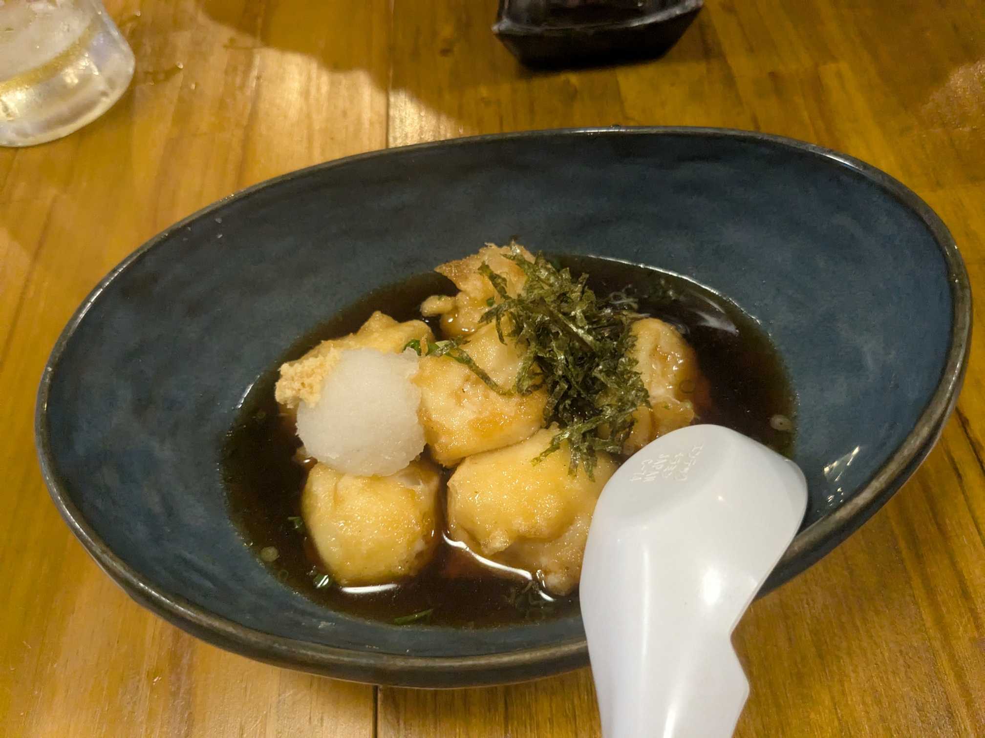 西表島 ゆんたく酒場 八重山　子連れ夕食　ジーマミ豆腐の揚げ出し