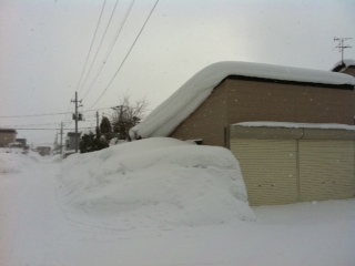 また雪下ろさないと