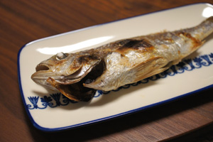 いしもちの塩焼き