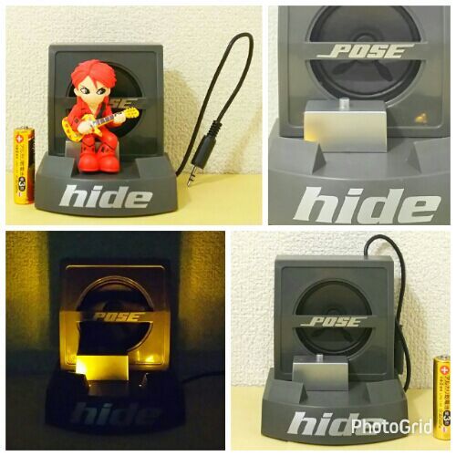 hide スピーカー&フィギュア 2体セット ROCKET DIVE」歌うhideを完全