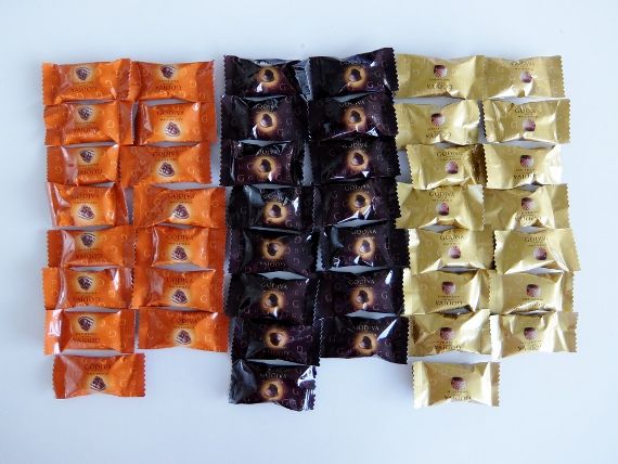 コストコで買った商品 ゴディバのチョコレート マスターピース シェアリングパック 個別包装で1578円 バレンタインにおすすめ