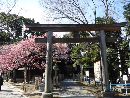 荏原神社にて