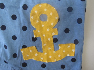 シンプルT（水玉、イカリ）イカリのパッチ