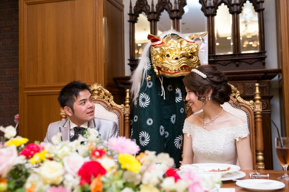 結婚式披露宴の余興 獅子舞 寿獅子 祝い餅の春や 楽天ブログ