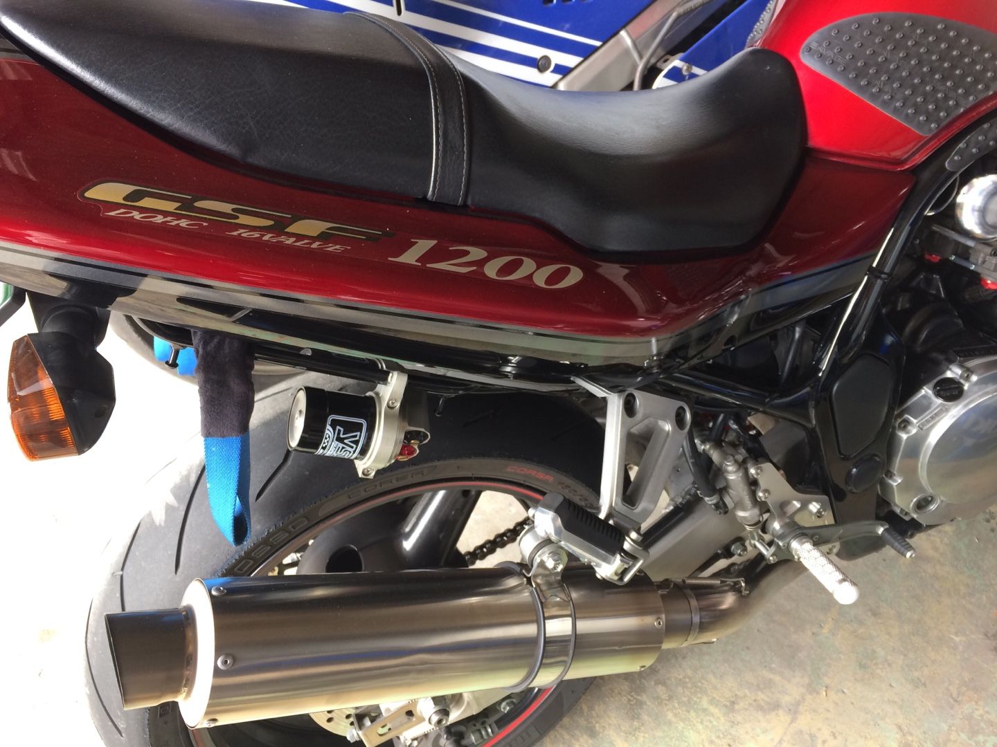 GSF1200.バンディット、イナズマ1200用K-FACTORYフルチタンマフラー