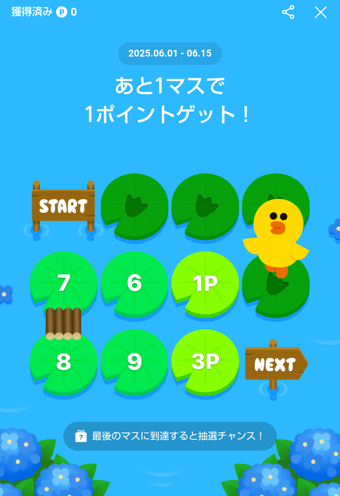 6/2 サリーの冒険クエスト2025 ミッション2【LINEポイントクラブ