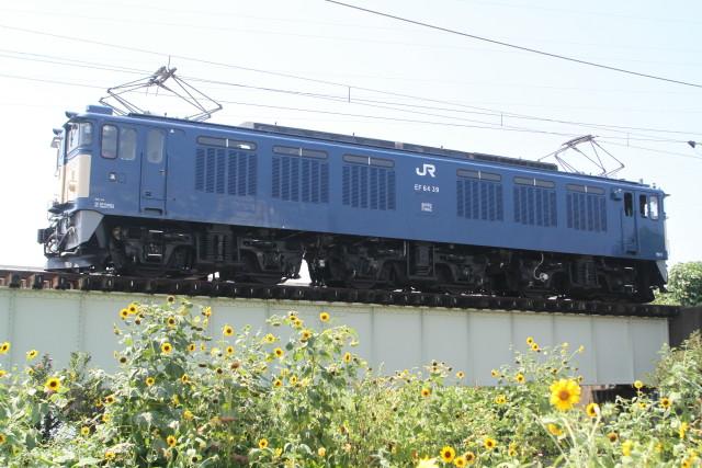 EF64 39 牽引 相模湖 ロングチキ工臨 返却と.ひまわり3