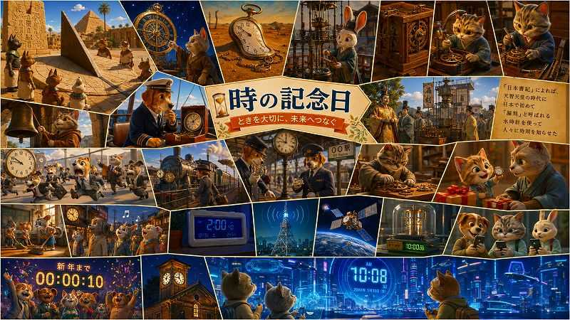 毎年6月10日は「時の記念日」
