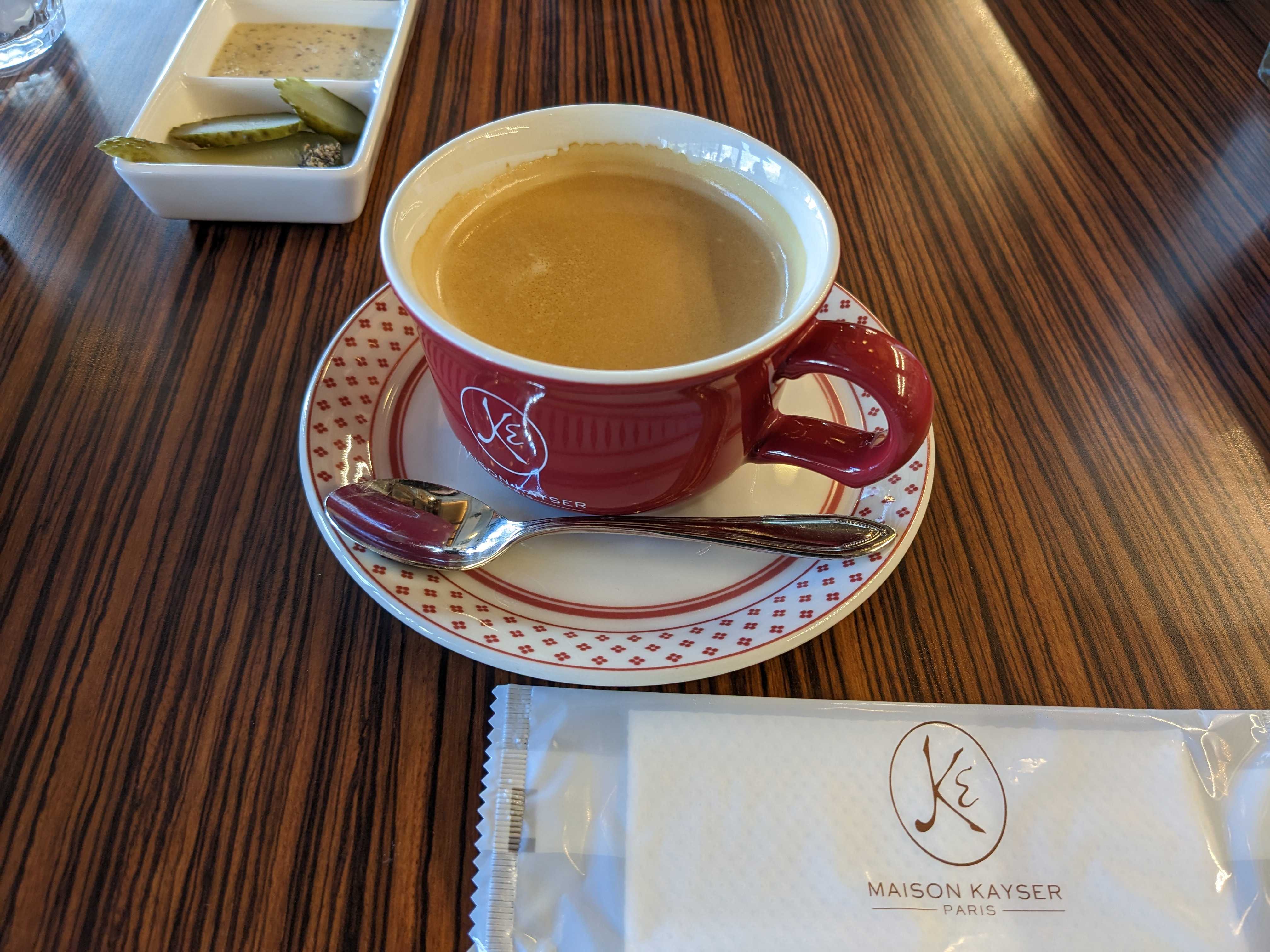 メゾンカイザーのシェフ特製メゾンカイザーカレーランチのセットコーヒー