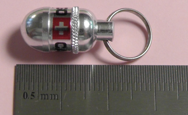 迷子カプセルのサイズ