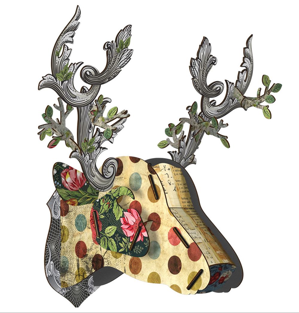 北欧デザイン 鹿の壁掛けオブジェ「MIHO」 | おススメ雑貨ブログ - 楽天ブログ