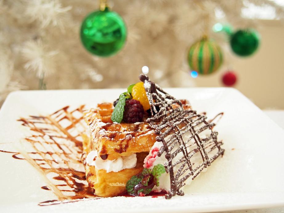 クリスマスワッフル