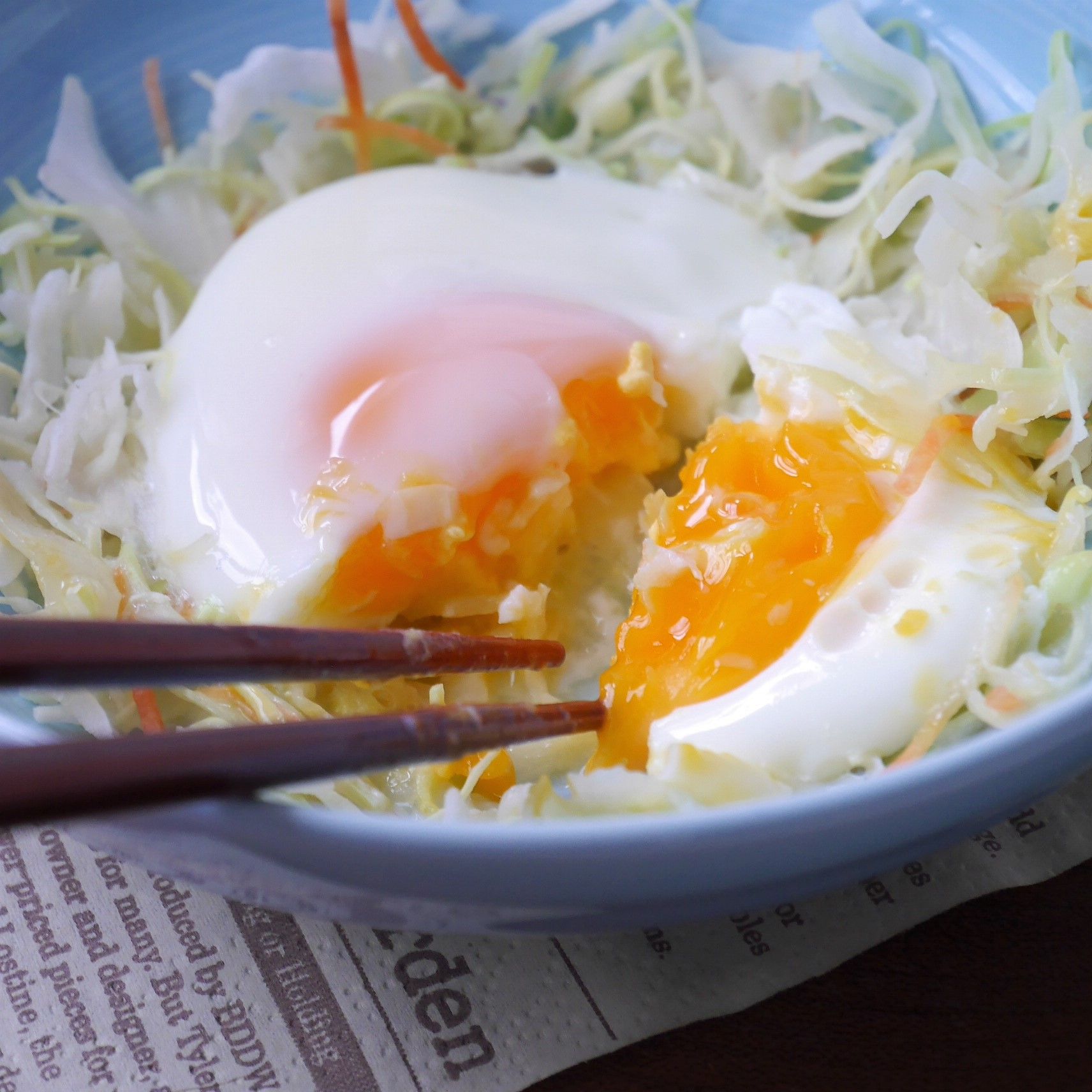 レンジで簡単目玉焼き_半熟_中身