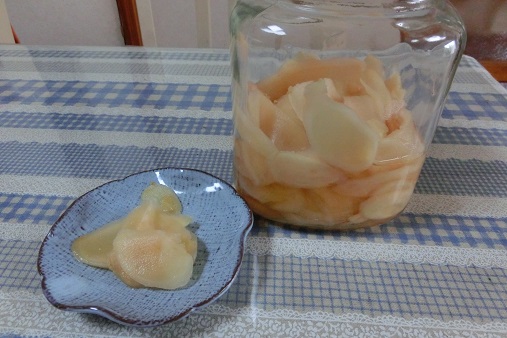 新生姜の甘酢漬け