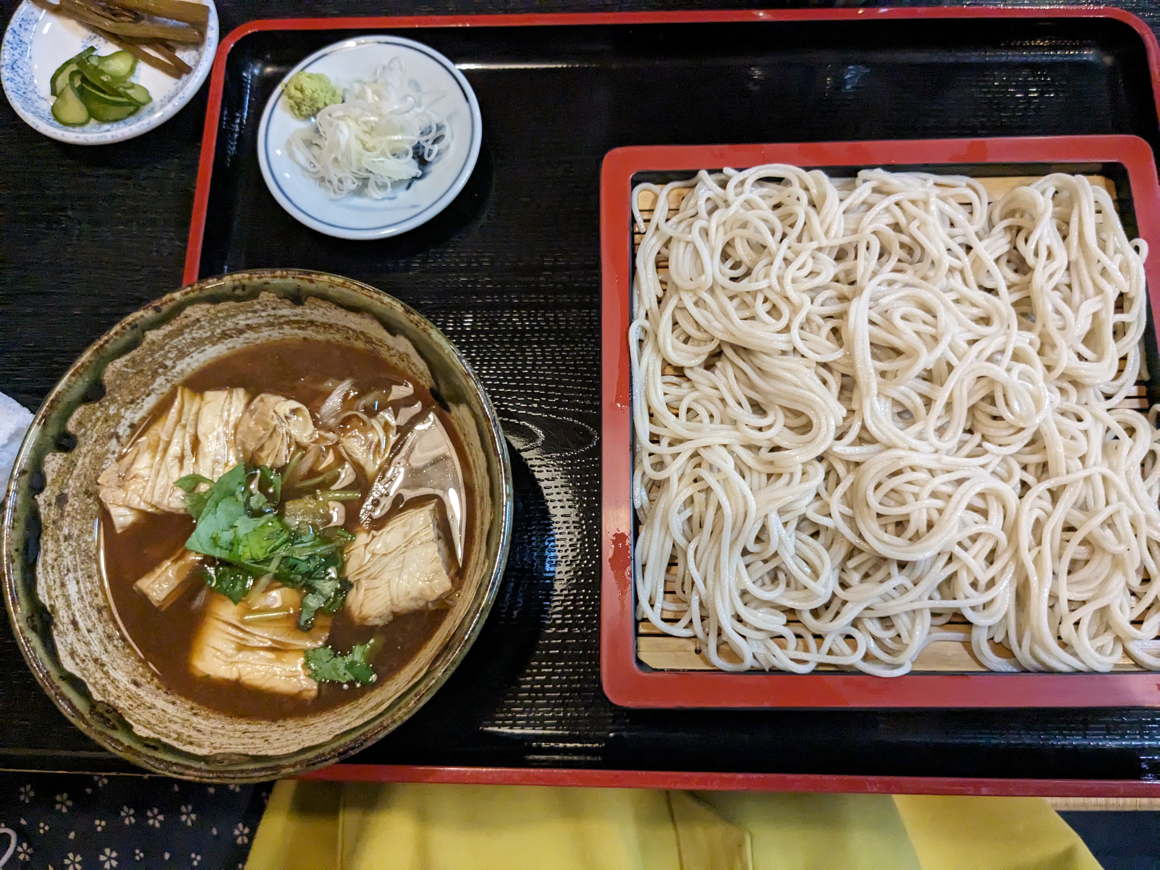 千葉県夷隅郡大多喜町　ふくだや　生ゆばせいろ