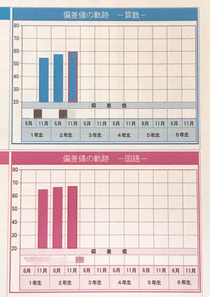 全国統一小学生テスト結果 2年生11月 どこいくの 楽天ブログ