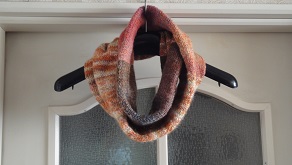 機械試し編みマフラー