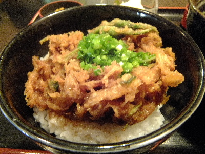 白海老と新玉葱丼