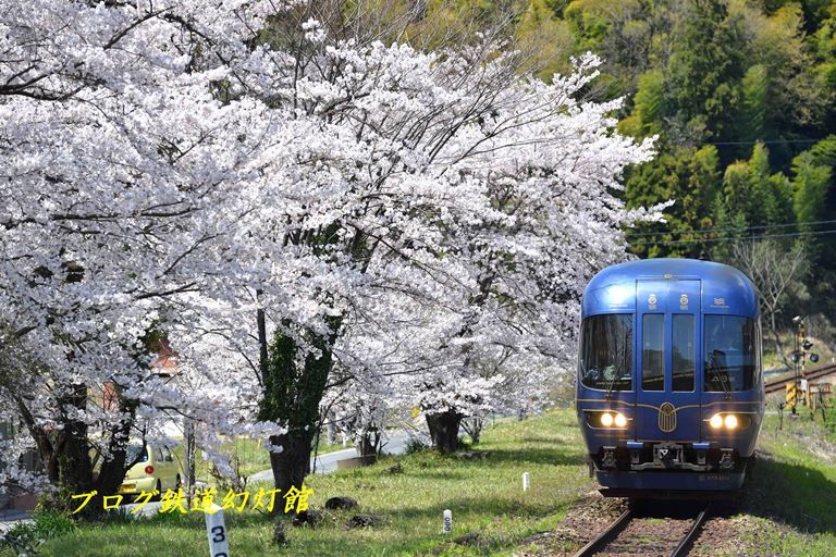 満開の桜と水戸岡デザインの特急「丹後の海」号 | ブログ「鉄道