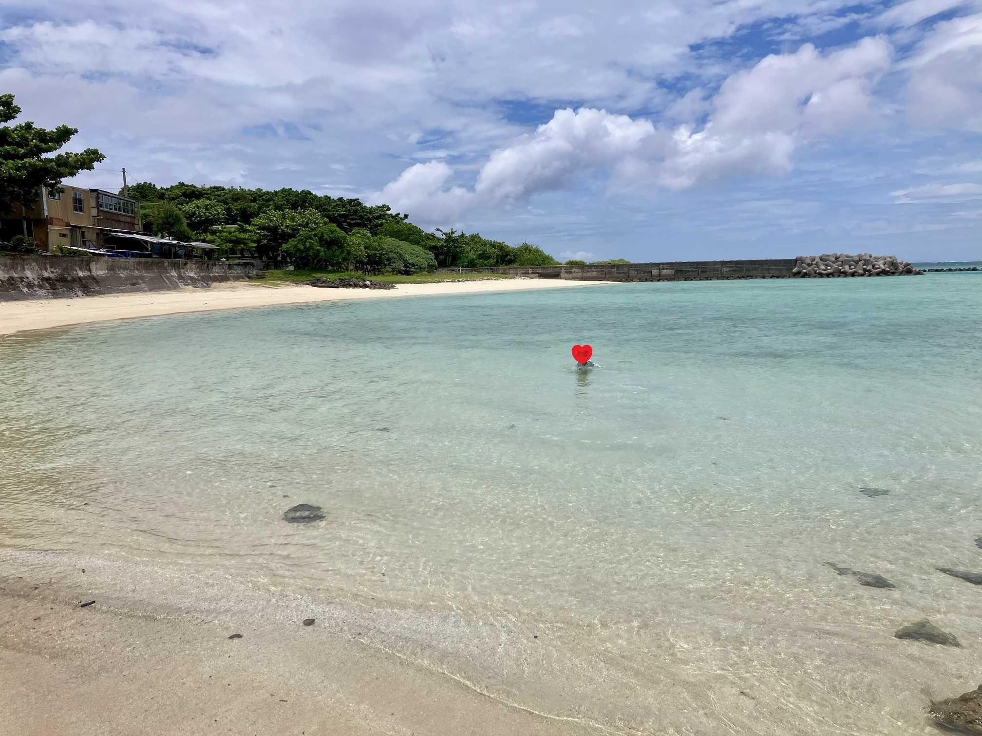 西表島　海猫　アクティビティツアー　鳩間島 前の浜