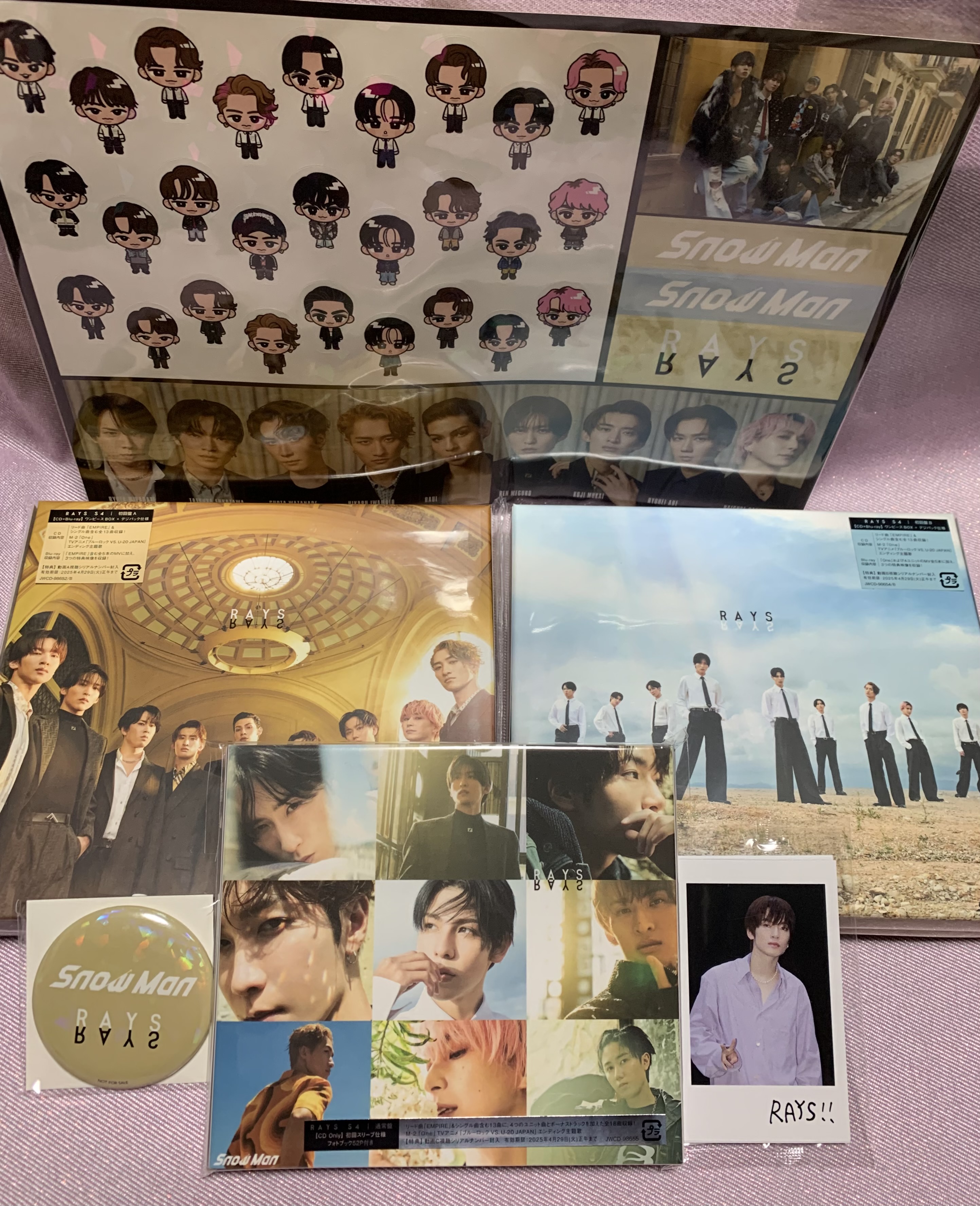 Snow Man💜 10月30日発売 アルバム RAYS 三形態 | Snow Man日記
