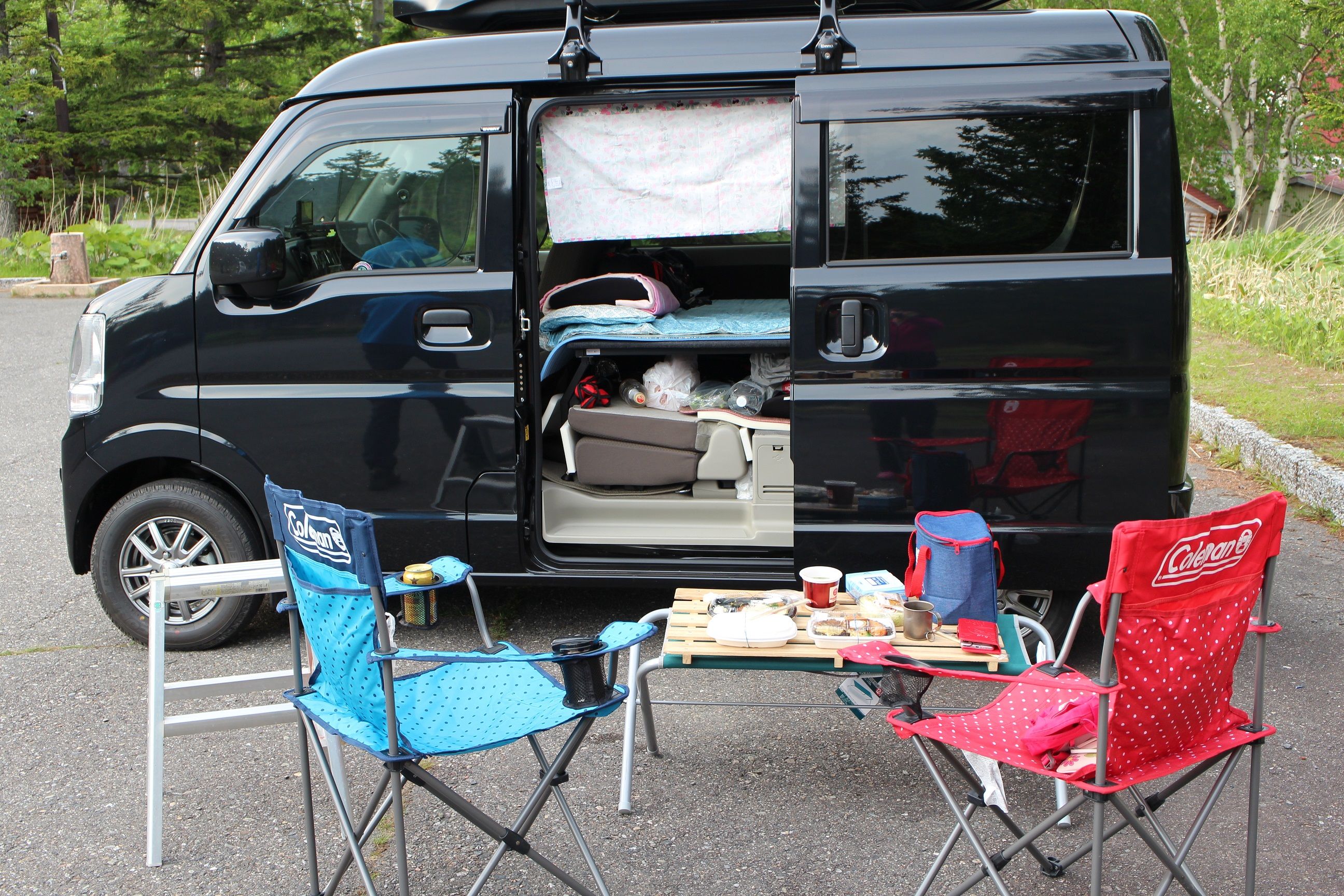 市販のエブリイ用車中泊ベッドキット装着写真と考察 田舎の楽園作り 楽天ブログ