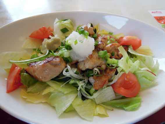 ジョイフルの「ひとくちチキンのわさび添え定食」-2♪