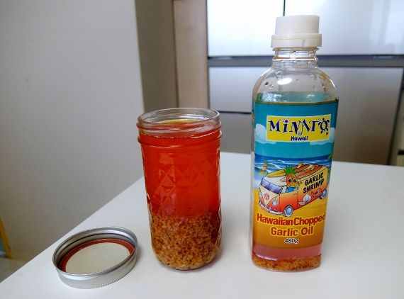 コストコ ブログ ハワイアン チョップド ガーリックオイル 899円 MINATO Hawaiian Chopped Garlic Oil シュリンプ