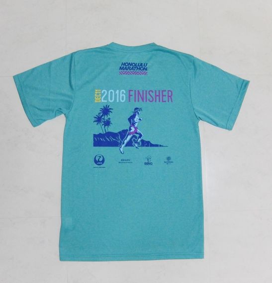Finisher 2016 Honolulu marathon　ホノルルマラソン　ハワイ　Hawaii