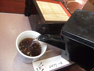 そばきり一休＠能見台のそば湯