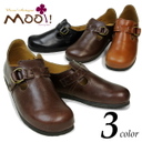 mooi　Ｔストラップシューズ　オイルレザー