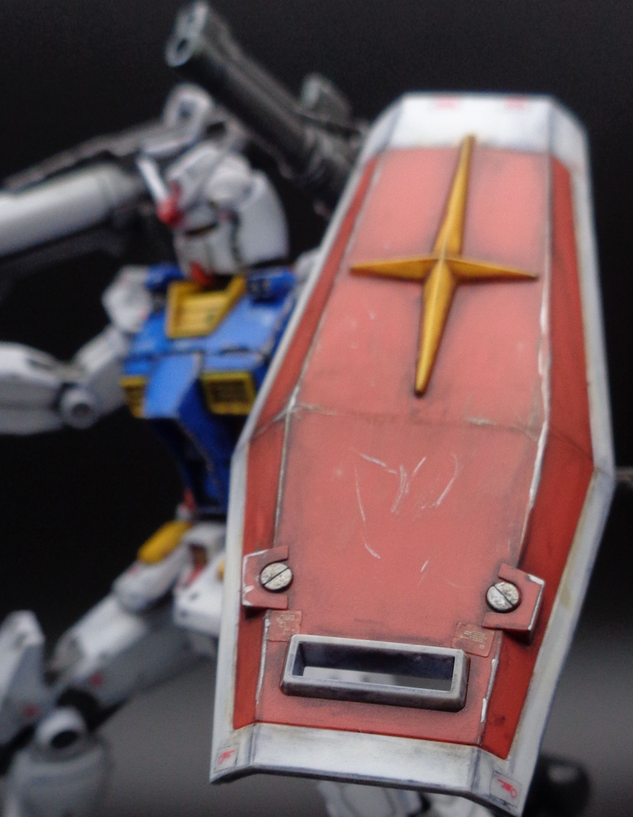 全塗装 完成品 ＨＧ 1/144 ガンダム ジ・オリジン ウェザリング塗装 HGUCジ・オ ウェザリング＋部分塗装の成形色仕上げ｜KIRAKUNI-GP