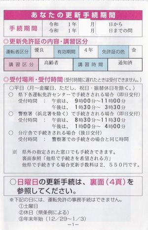 運転免許証の更新手続き に警察署に行ってきました 彡 学び活かすのブログ 楽天ブログ