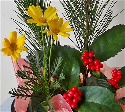 正月用生け花２.JPG