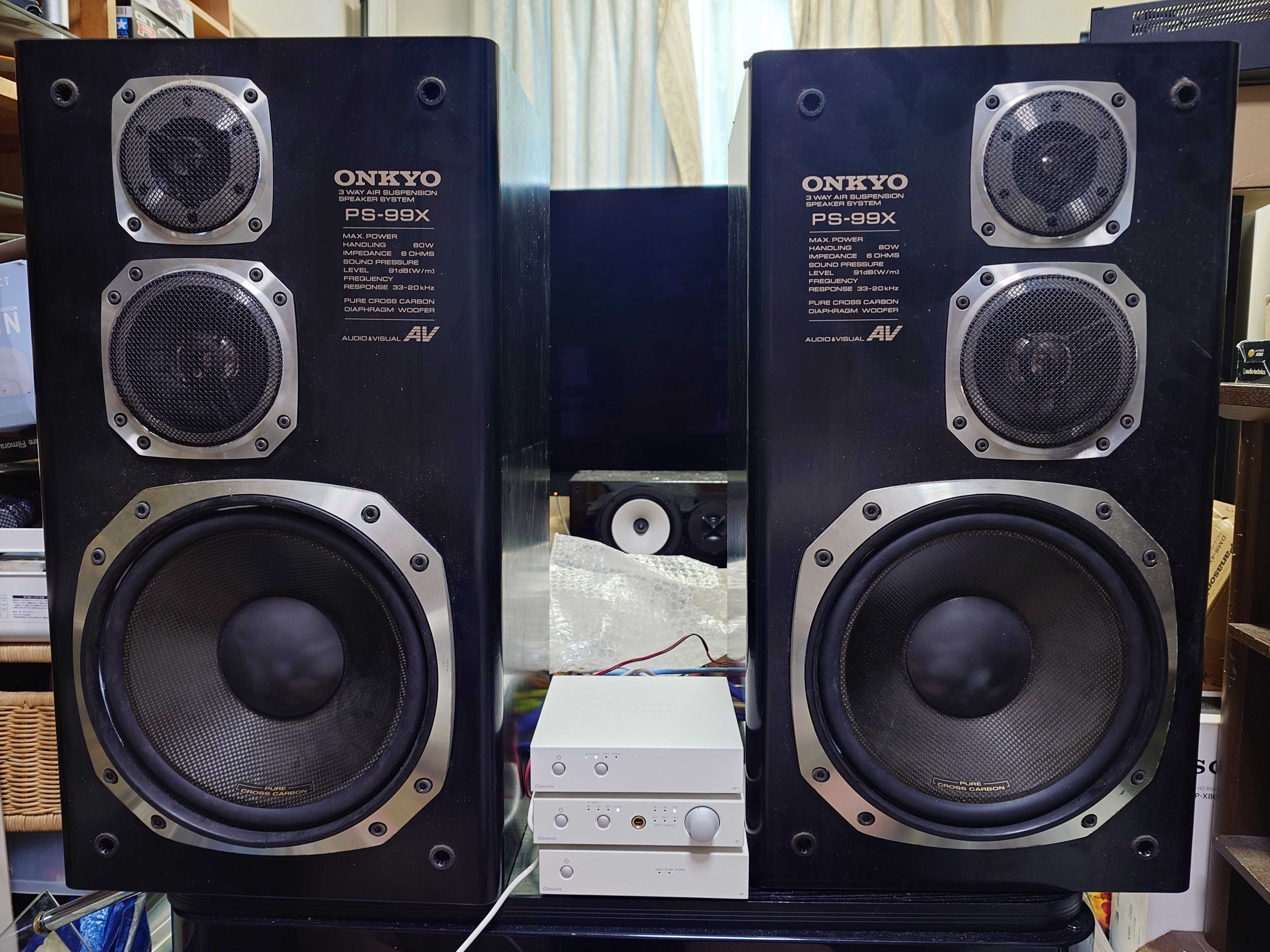 ONKYO Radian SD9のスピーカーPS-99Xウーファーエッジ交換修理