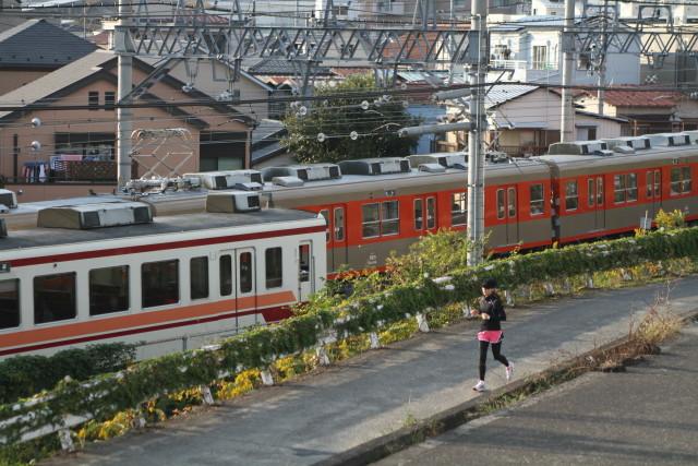 東武鉄道 復元色 8000系.鐘が淵スカイツリー3