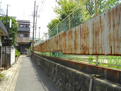 京都市電稲荷線の廃線跡