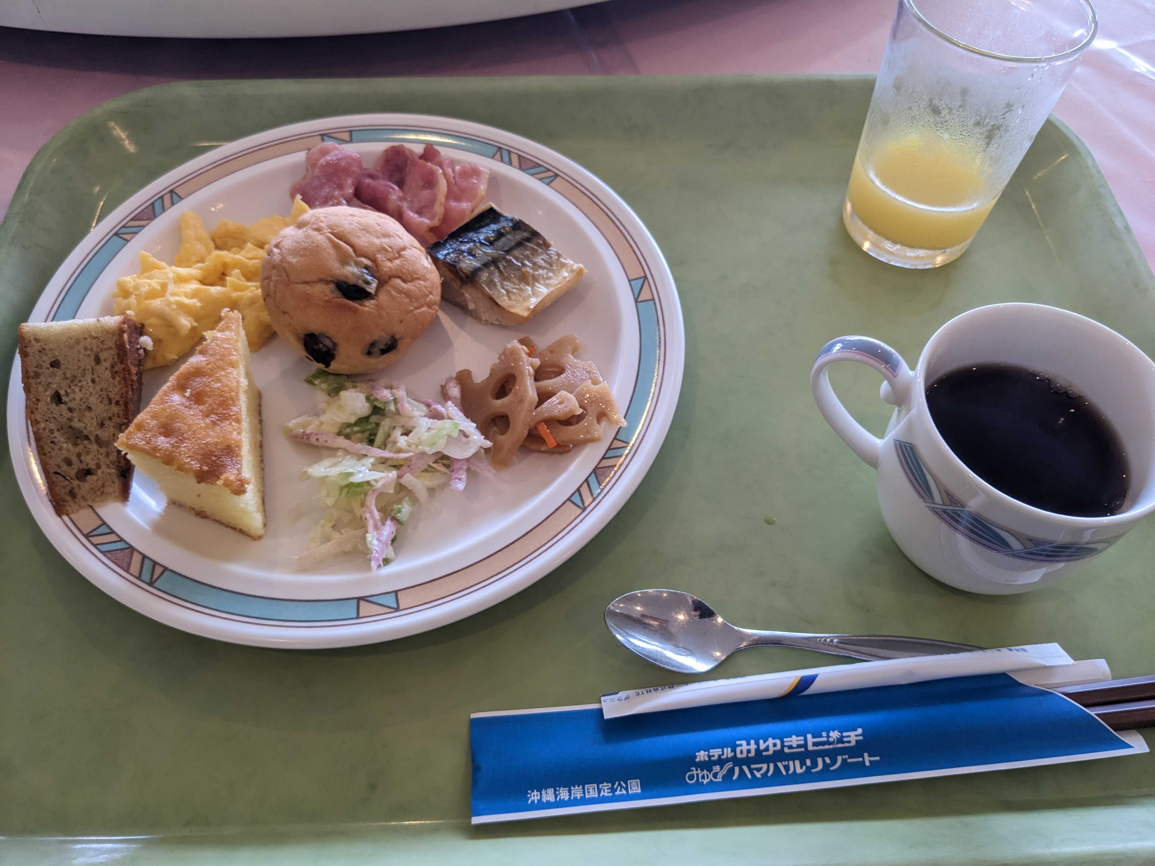 みゆきハマバルリゾートの朝食ビュッフェ