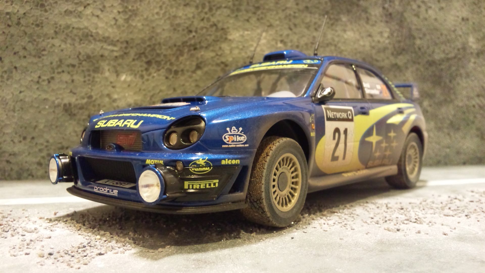室外機1/5 スバル インプレッサ 2001〜04 WRC ラリー クリアボディー 未使用 長期保管 TECHNOKIT 希少 レア ボディ