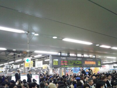 東横線渋谷最後2013年３月・駅員遠