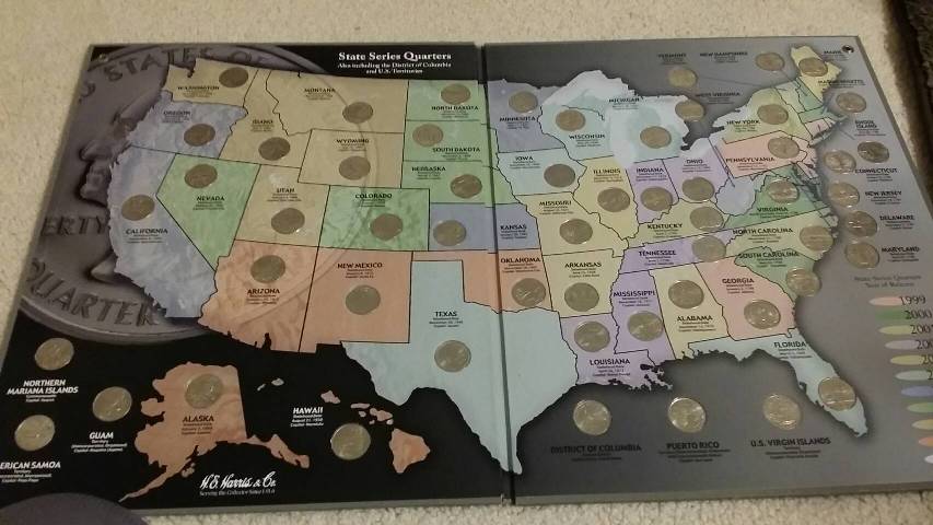 ２５セントコイン クォーター硬貨 の収集完了 曲まめ子の まめ子な日々 楽天ブログ