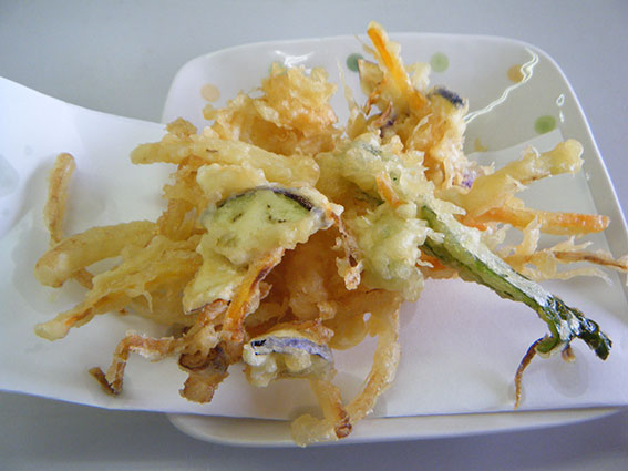 「舩本」大麻店の「小エビのかき揚げ」♪