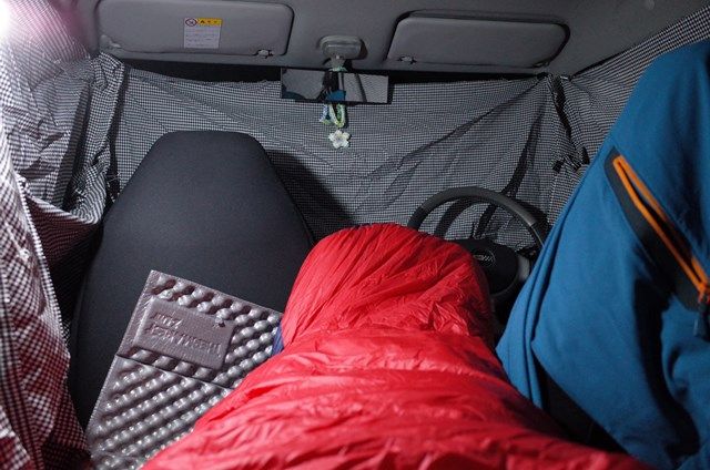 ラパンss車中泊で簡単 快適に寝る方法 やまぶろぐ 登る呑む撮る滑る山ブロガー 楽天ブログ