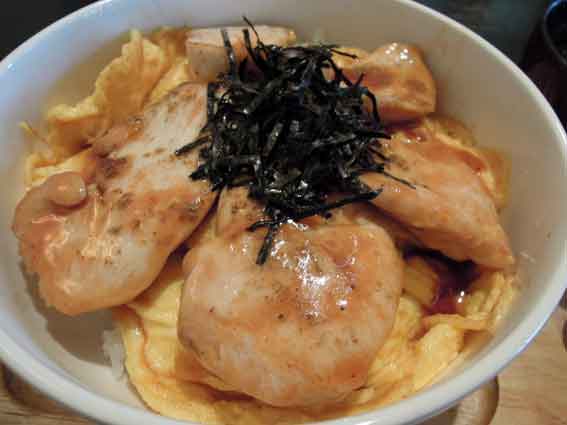 シェフの「若鳥の照り焼き丼」-2♪