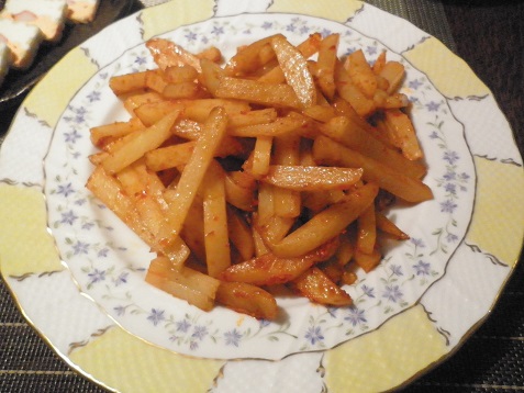 ジャガイモの中華風揚げ