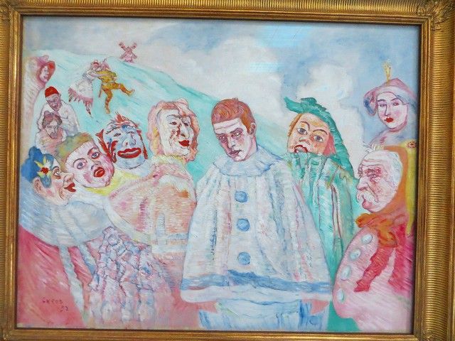 絵画　レトロ　アンティーク　詳細不明　20会員　アンソール　リトグラフ 絵画 レトロ アンティーク 詳細不明 20会員 アンソール